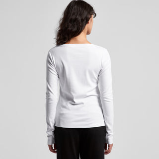 AS Colour Women's Organic Baby Rib L/S Tee | 4075 (Black)