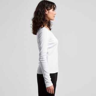 AS Colour Women's Organic Baby Rib L/S Tee | 4075 (Black)
