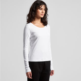 AS Colour Women's Organic Baby Rib L/S Tee | 4075 (Black)