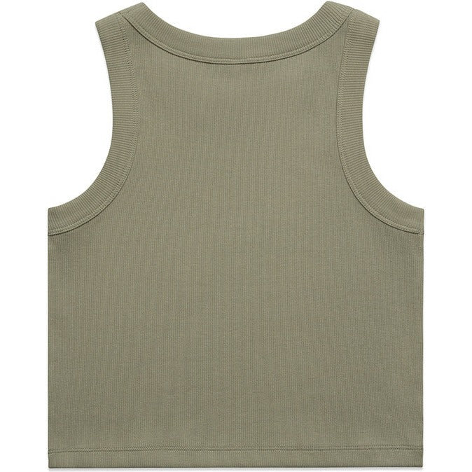 AS Colour Women's Organic Rib Crop Tank | 4064G (Eucalyptus)