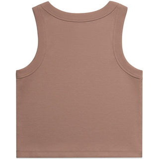 AS Colour 4064G Wo's Organic Rib Crop Tank - Back View | color:Hazy Pink|view:back