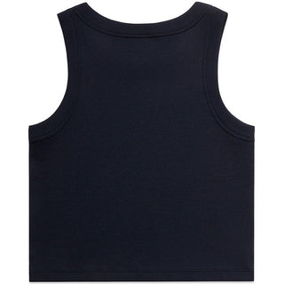 AS Colour 4064G Wo's Organic Rib Crop Tank - Back View | color:Navy|view:back