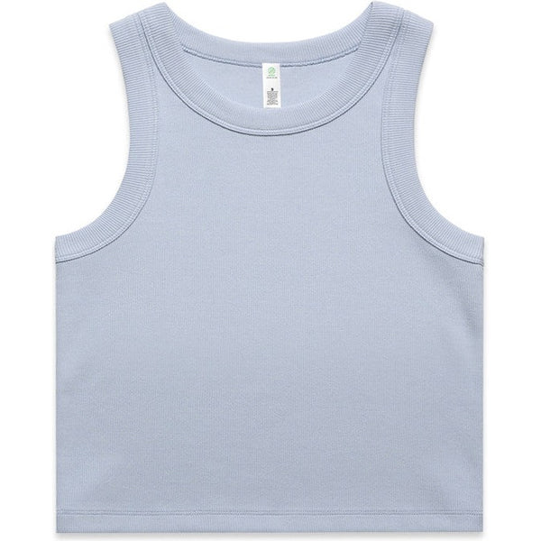 AS Colour Women's Organic Rib Crop Tank | 4064G (Powder)