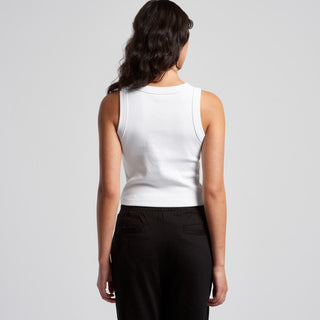 AS Colour Women's Organic Rib Crop Tank | 4064G (Black)