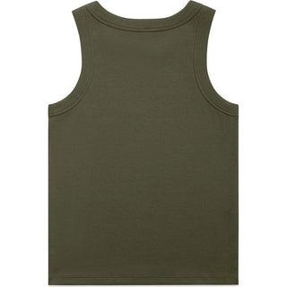 AS Colour 4063G Wo's Organic Rib Tank - Back View | color:Army|view:back