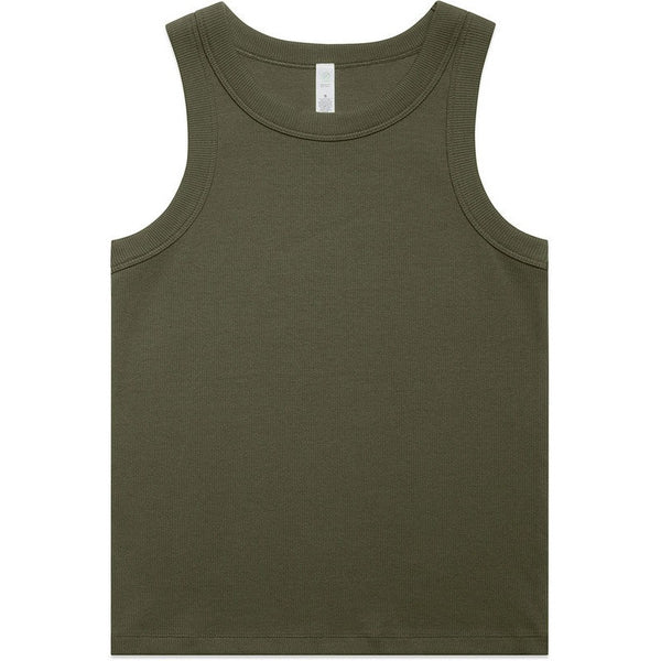 AS Colour Women's Organic Rib Tank | 4063G (Army)
