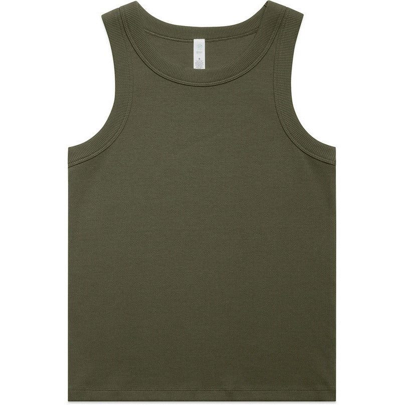 AS Colour Women's Organic Rib Tank | 4063G (Army)
