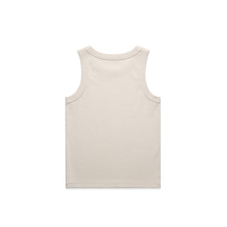 AS Colour 4063G Wo's Organic Rib Tank - Back View | color:Bone|view:back