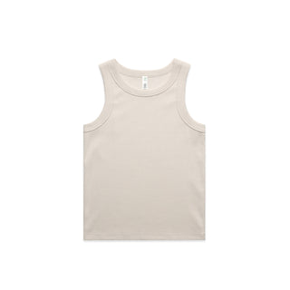 AS Colour 4063G Wo's Organic Rib Tank - Front View | color:Bone|view:front