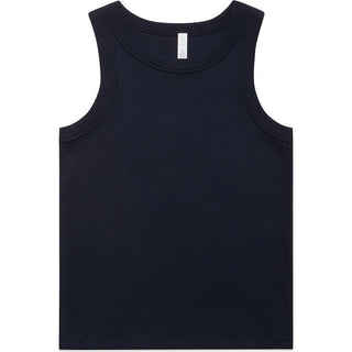 AS Colour 4063G Wo's Organic Rib Tank - Front View | color:Navy|view:front