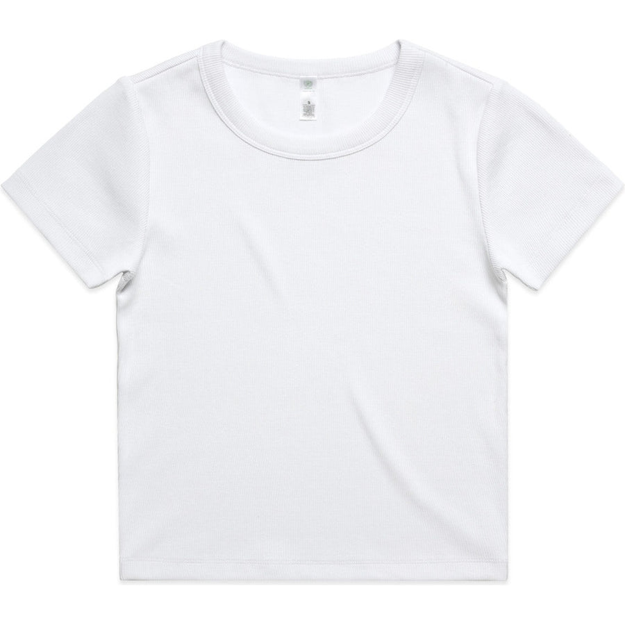 AS Colour Women's Organic Rib Tee | 4092G (White)