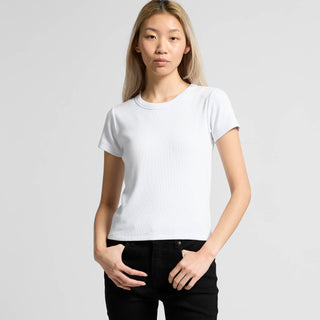 AS Colour Women's Organic Rib Tee | 4092G (Black)