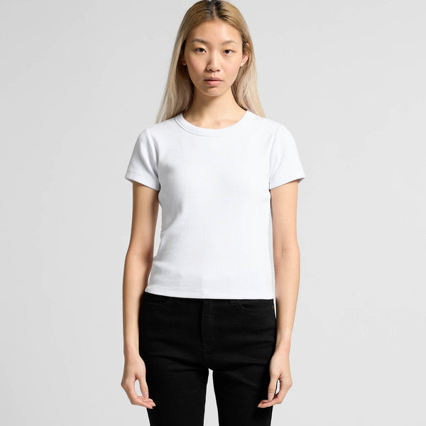 AS Colour Women's Organic Rib Tee | 4092G (White)