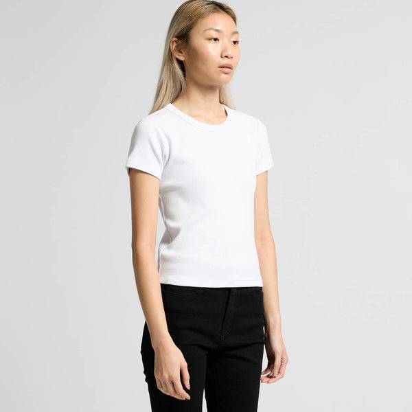 AS Colour Women's Organic Rib Tee | 4092G (Black)