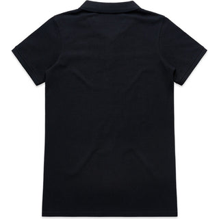 AS Colour 4411 Wo's Pique Polo - Back View | color:Navy|view:back