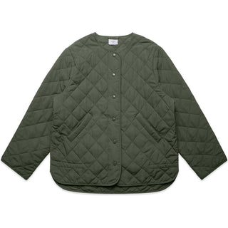AS Colour 4525 Wo's Quilted Jacket - Front View | color:Cypress|view:front