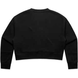 AS Colour 4169 Wo's Relax Crop Crew - Back View | color:Black|view:back