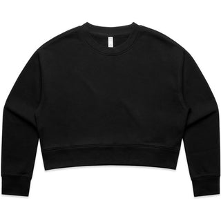 AS Colour 4169 Wo's Relax Crop Crew - Front View | color:Black|view:front