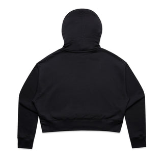 AS Colour 4168 Wo's Relax Crop Hood - Back View | color:Black|view:back
