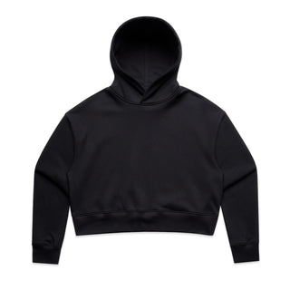 AS Colour 4168 Wo's Relax Crop Hood - Front View | color:Black|view:front