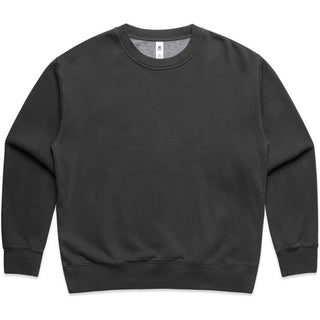 AS Colour 4165 Wo's Relax Faded Crew - Front View | color:Faded Black|view:front