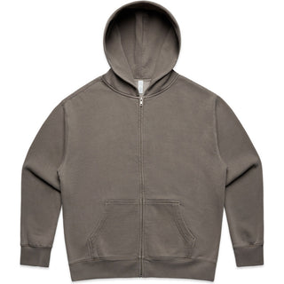 AS Colour 4170 Wo's Relax Faded Zip Hood - Front View | color:Faded Grey|view:front