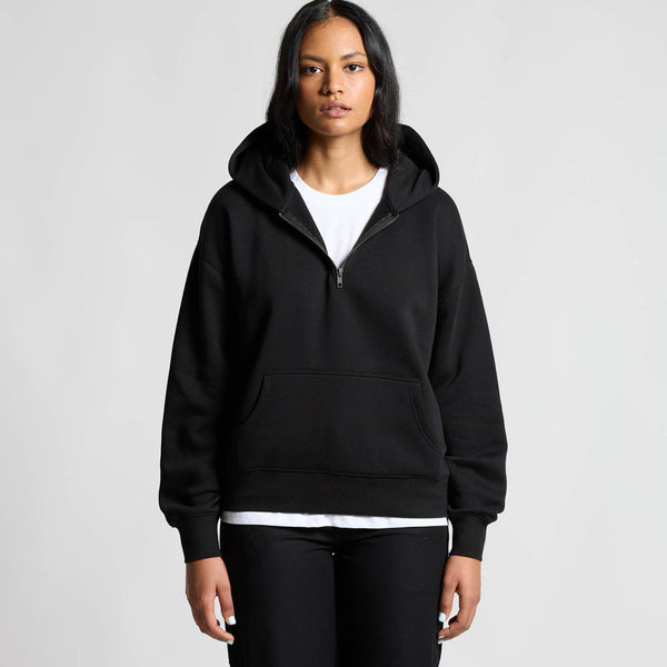 AS Colour Women's Relax Half Zip Hood | 4164 (Black)