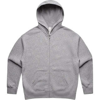 AS Colour 4162 Wo's Relax Zip Hood - Front View | color:Grey Marle|view:front