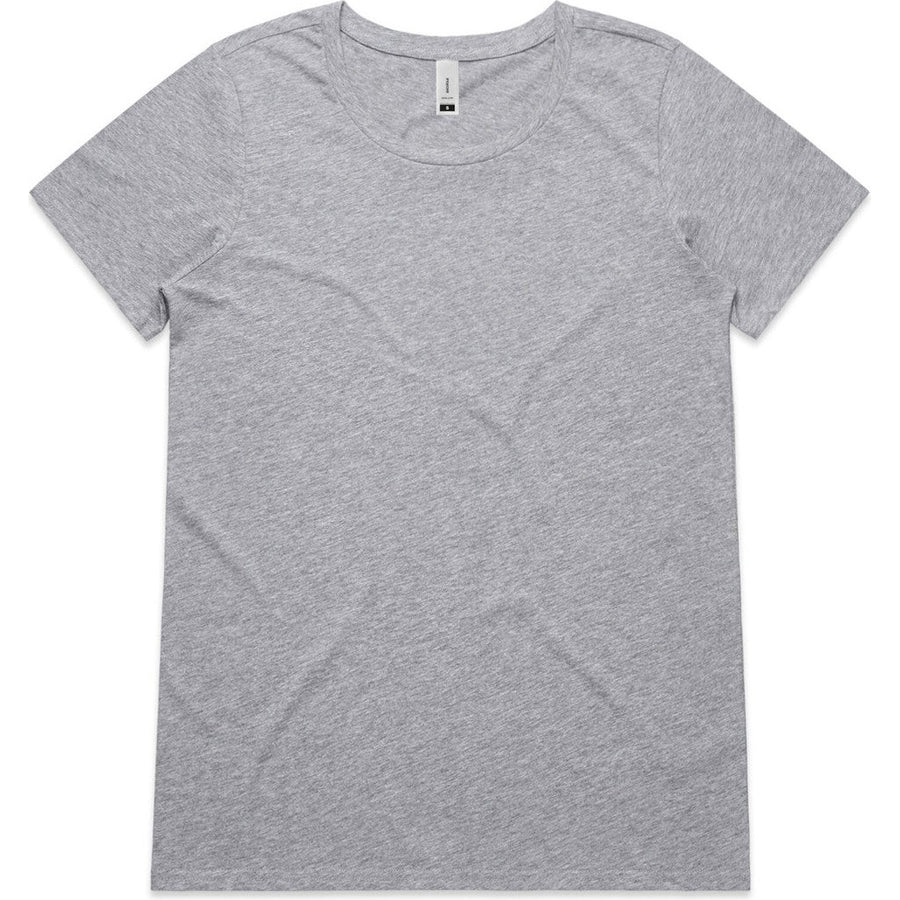 AS Colour Women's Shallow Scoop Tee | 4011 (Grey Marle)