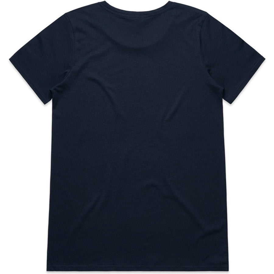 AS Colour Women's Shallow Scoop Tee | 4011 (Navy)