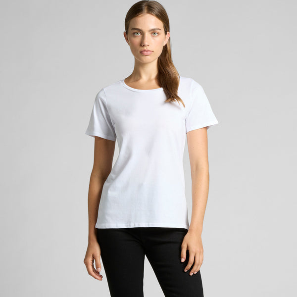 AS Colour Women's Shallow Scoop Tee | 4011 (Grey Marle)