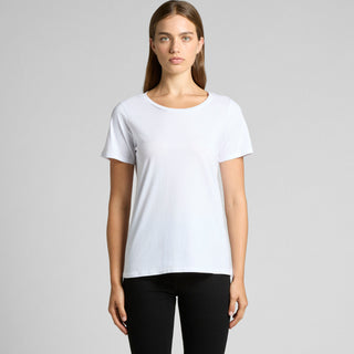 AS Colour Women's Shallow Scoop Tee | 4011 (Grey Marle)