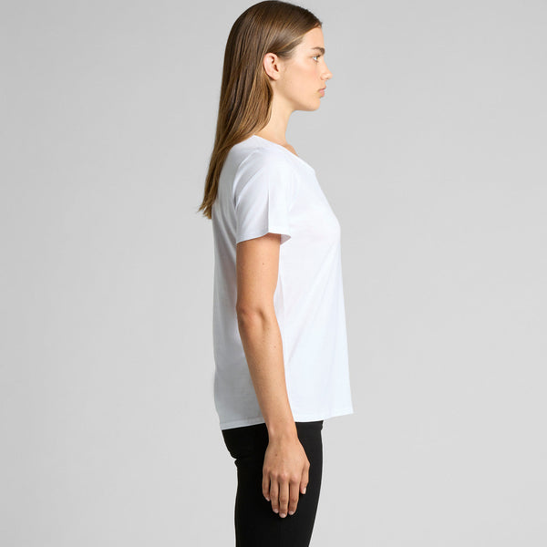 AS Colour Women's Shallow Scoop Tee | 4011 (Navy)