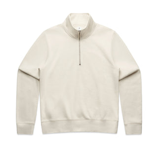 AS Colour 4125 Wo's Stencil Half Zip Crew - Front View | color:Ecru|view:front