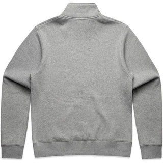 AS Colour 4125 Wo's Stencil Half Zip Crew - Back View | color:Grey Marle|view:back