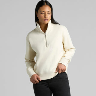 AS Colour Women's Stencil Half Zip Crew | 4125 (Grey Marle)