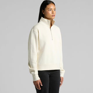 AS Colour Women's Stencil Half Zip Crew | 4125 (Grey Marle)