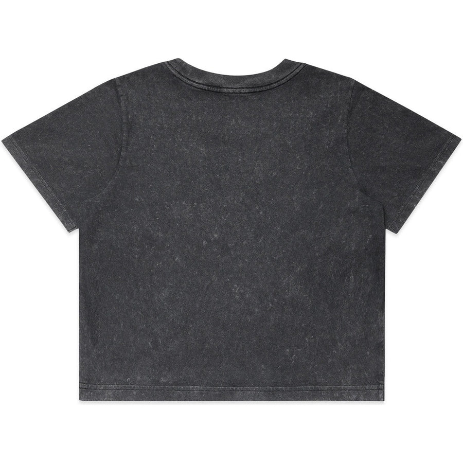 AS Colour Women's Stone Wash Heavy Crop Tee | 4086 (Black Stone)