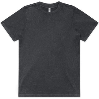 AS Colour 4085 Wo's Stone Wash Heavy Tee - Front View | color:Black Stone|view:front