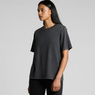AS Colour Women's Stone Wash Heavy Tee | 4085 (Coal Stone)