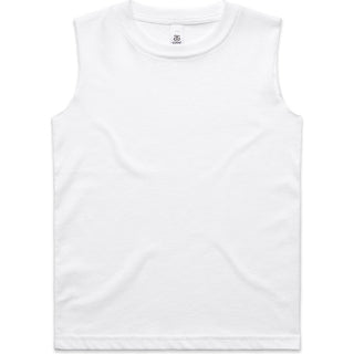 AS Colour 3010 Youth Barnard Tank - Front View | color:White|view:front