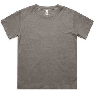 AS Colour 3071 Youth Heavy Faded Tee - Front View | color:Faded Grey|view:front