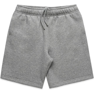 AS Colour 3043 Youth Relax Track Shorts - Front View | color:Grey Marle|view:front