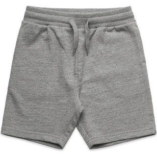 AS Colour 3026 Youth Stadium Shorts - Front View | color:Steel Marle|view:front