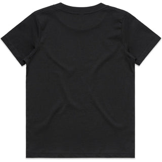 AS Colour 3006 Youth Staple Tee - Back View | color:Black|view:back