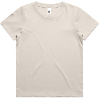 AS Colour 3006 Youth Staple Tee - Front View | color:Bone|view:front