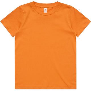 AS Colour 3006 Youth Staple Tee - Front View | color:Orange|view:front