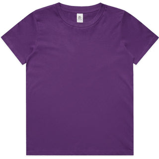 AS Colour 3006 Youth Staple Tee - Front View | color:Purple|view:front