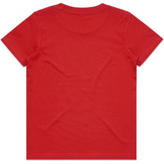 AS Colour 3006 Youth Staple Tee - Back View | color:Red|view:back