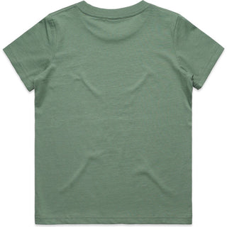 AS Colour 3006 Youth Staple Tee - Back View | color:Sage|view:back